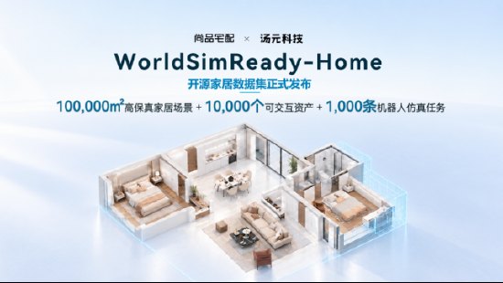 尚品宅配联合汤元科技发布WorldSimReady-Home开源数据集，为家庭机器人打造“仿真训练场”